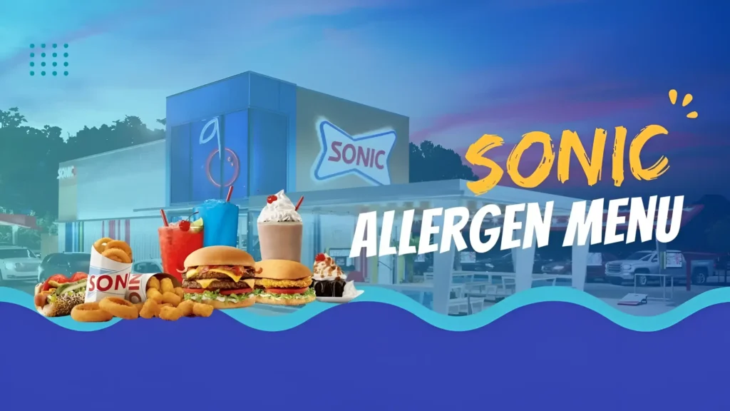 Sonic Allergen Menu 2025