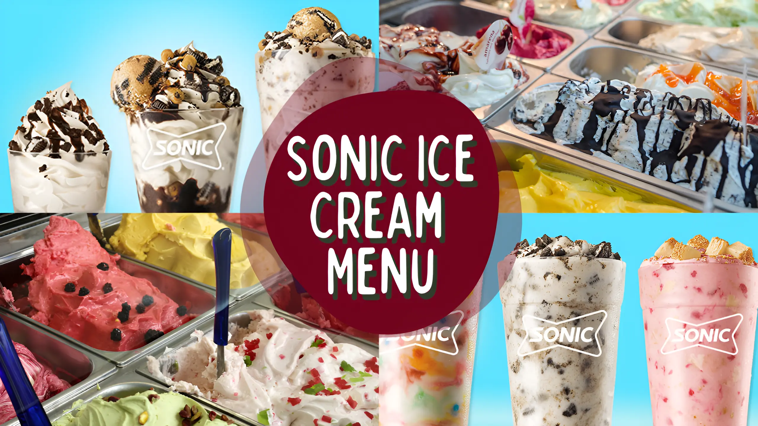 Sonic Ice Cream Menu