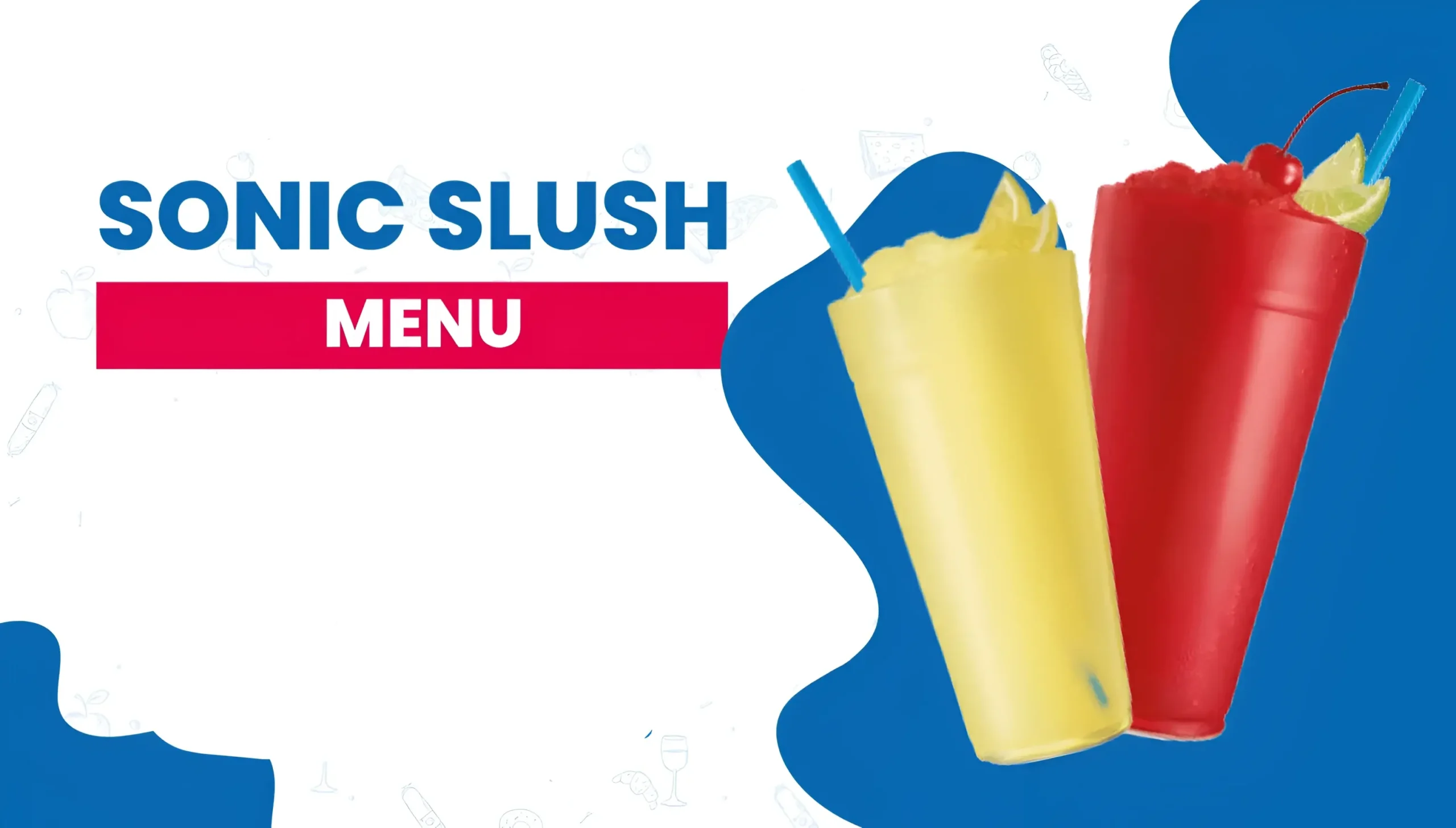 Sonic Slush Menu